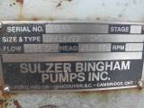 Used Sulzer Bingham 12x14x22 CHO Horizontal Single-Stage Centrifugal Pump Complete Pump
