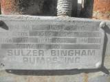 Used Sulzer Bingham 3x6x9 MSD-B Horizontal Multi-Stage Centrifugal Pump Complete Pump