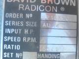 Used David Brown Radicon AU14 Worm Drive Gearbox