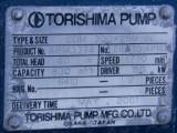 Unused Surplus Torishima CDM 300x250 Horizontal Single-Stage Centrifugal Pump