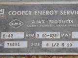 Used Ajax 8 1/2x10 E-42 Natural Gas Engine