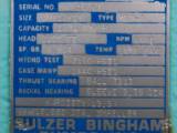SOLD: Used Sulzer Bingham 12x12x17 MSD-D Horizontal Multi-Stage Centrifugal Pump