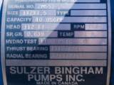 SOLD: Used Sulzer Bingham 1x2x7.5 Horizontal Single-Stage Centrifugal Pump Package