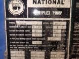 Used National J-85 MC Triplex Pump Complete Pump